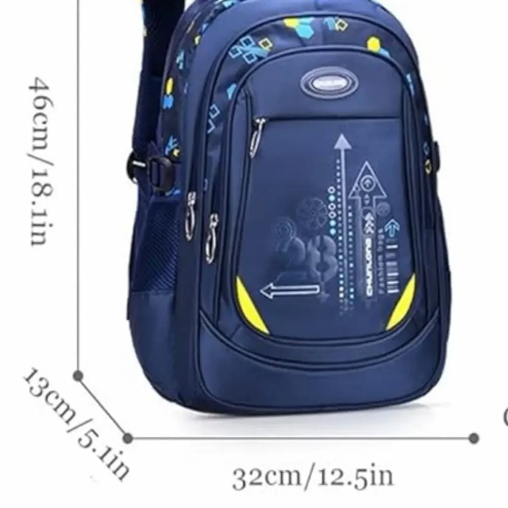 Geometric-Print Backpacks for Teen Boys School